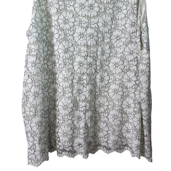 Torrid Women's Feminine White Lace Mock Neck Blouse With Sheer Paneling Size 5x - Picture 12 of 12